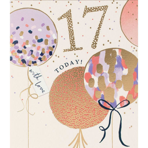 Picture of 17 TODAY WITH LOVE BIRTHDAY CARD